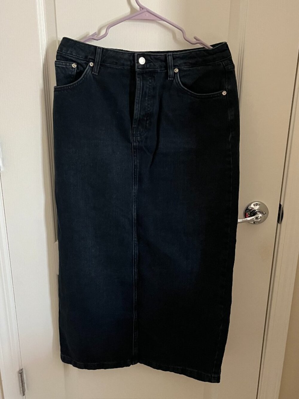 Topshop denim skirt